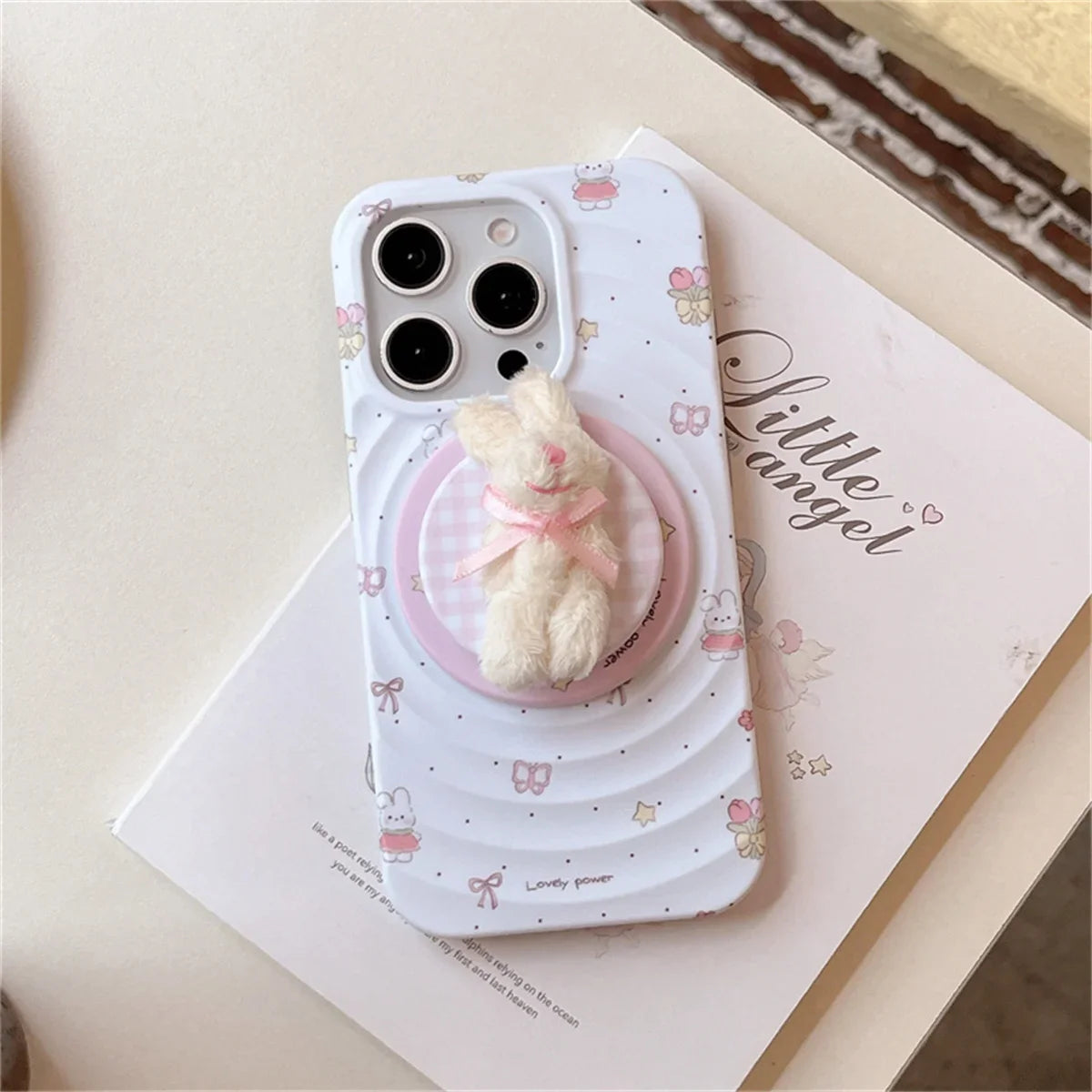 Fashion Water Ripple Texture Magnetic Phone Case For iPhone