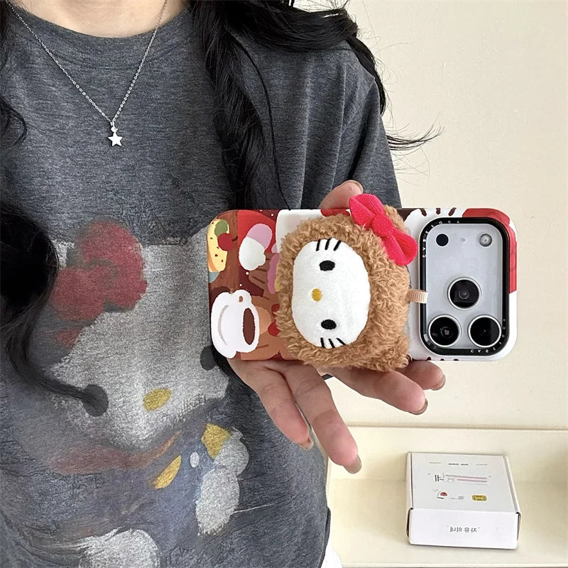 Fashion Cute Hellokitty Magnetic Phone Case For iPhone