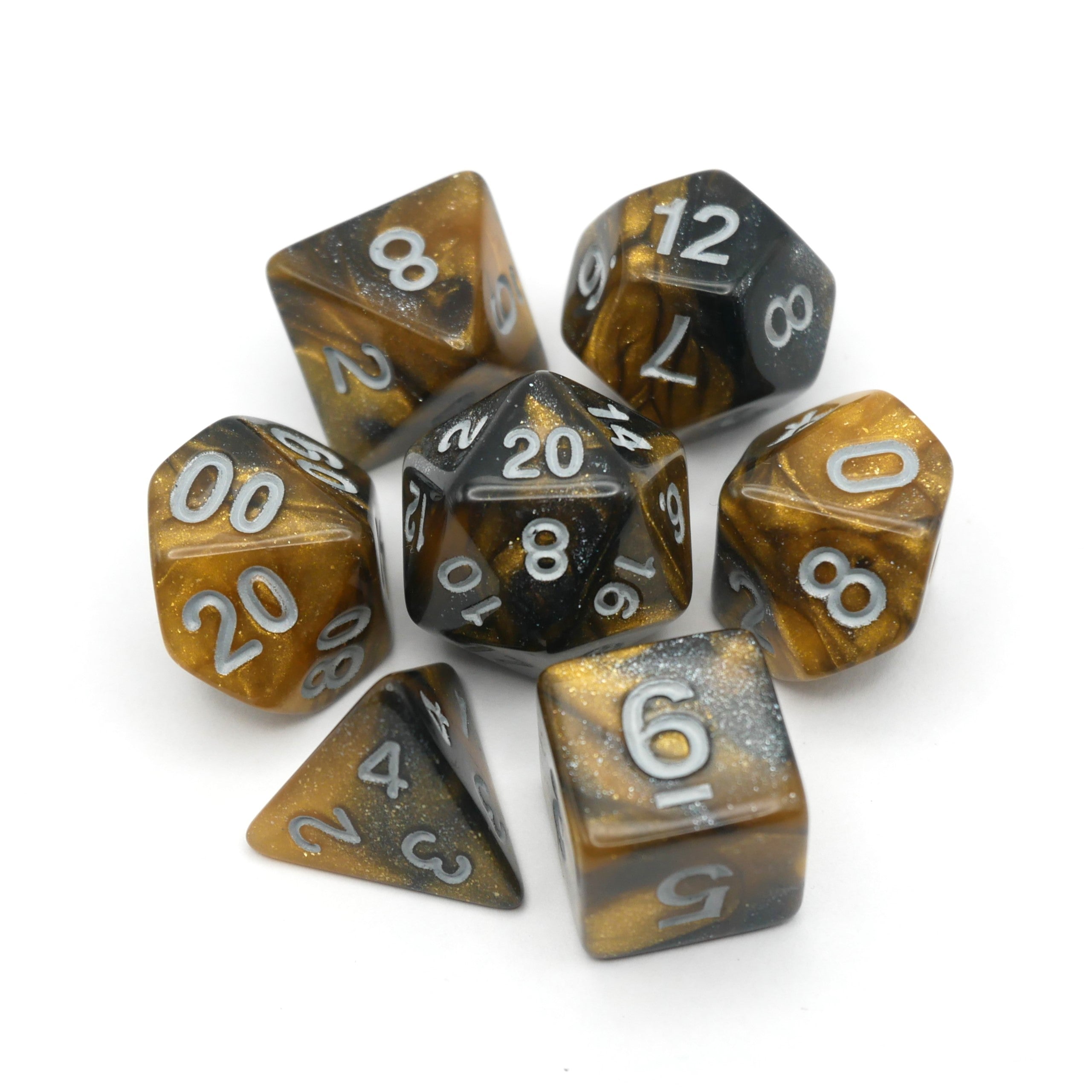 Saharan Dream - 7 Piece DnD Dice Set | Acrylic RPG Gaming Dice