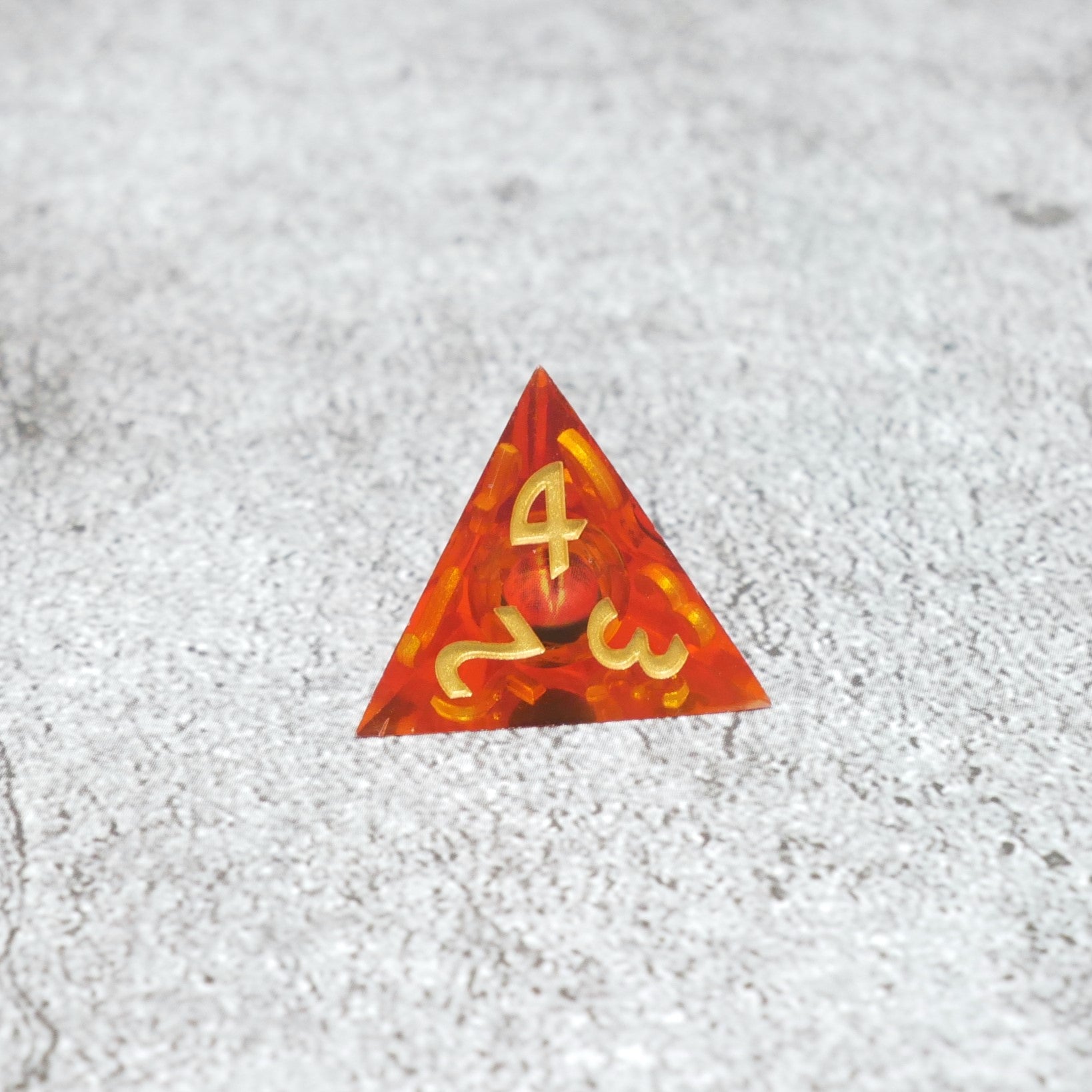 Sauron's Eye | 7 Piece Moving Eye DnD Dice Set | Acrylic RPG Gaming Dice