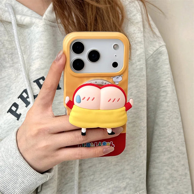 Funny Cute Cartoon Magnetic Phone Case For iPhone