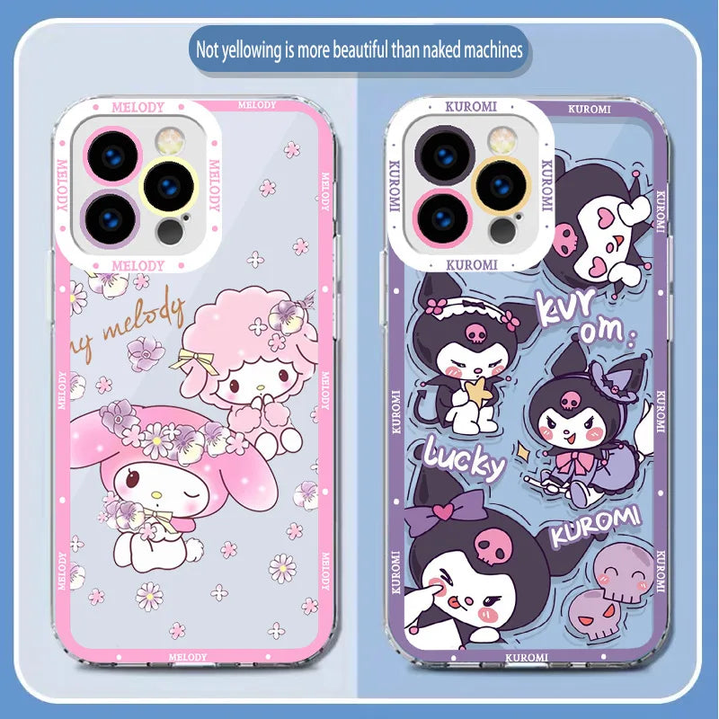 MY Melody Kuromi Cinnamoroll Case For iPhone