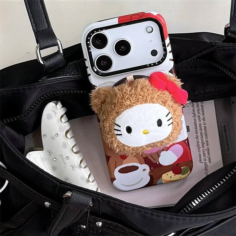 Fashion Cute Hellokitty Magnetic Phone Case For iPhone