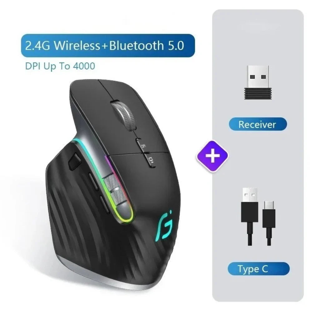 Dragon Dual Mode Bluetooth 2.4Ghz Wireless Gaming Mouse