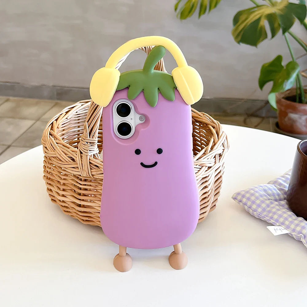 Funny Vegetable Eggplant Phone Case