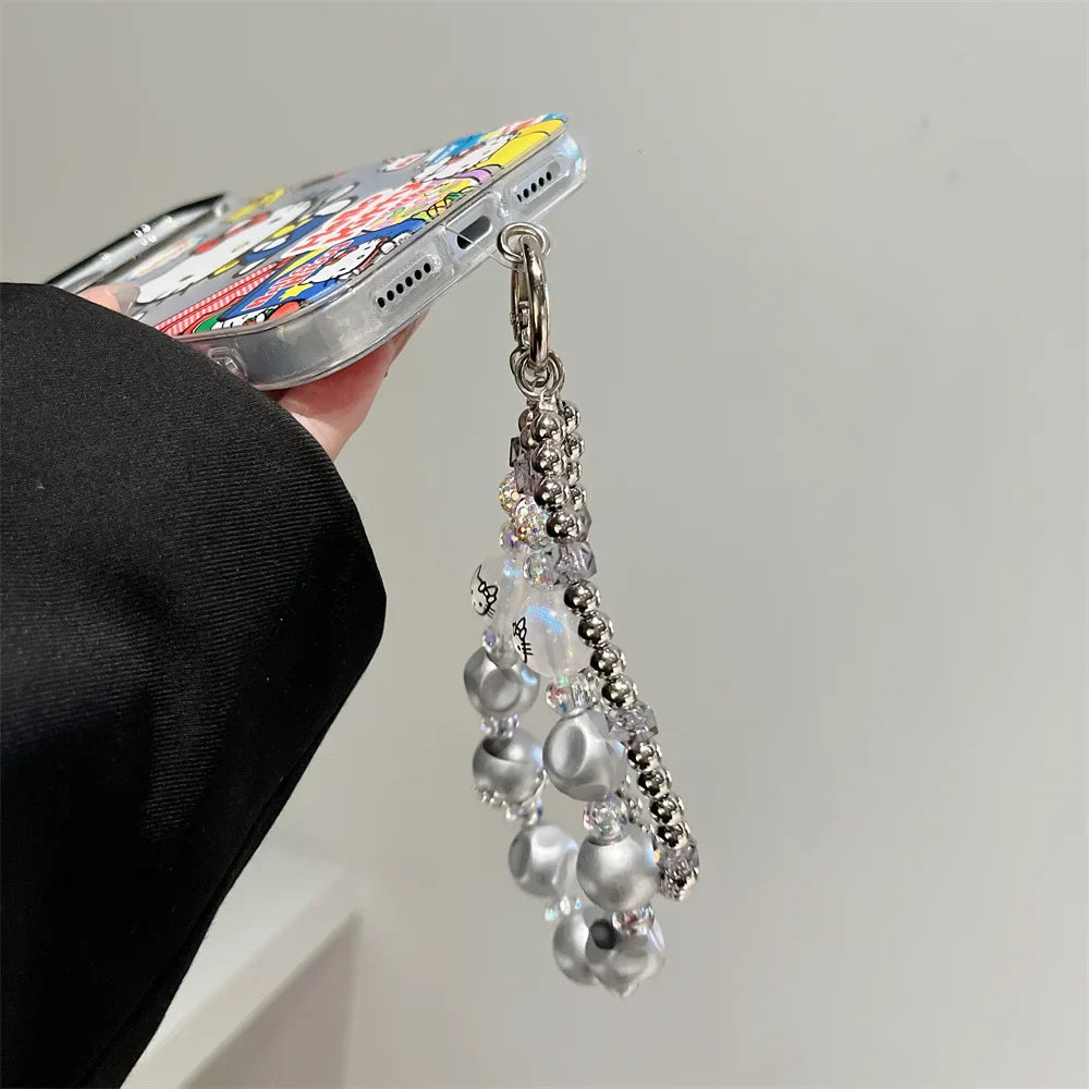 Luxury Hello Kitty Silver Phone Case For iPhone