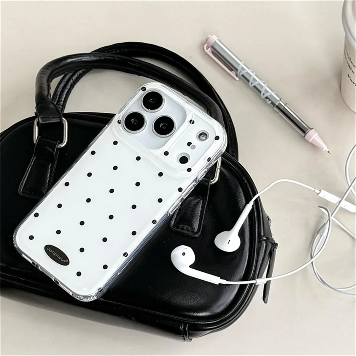 Korean Cute Polka Dot Phone Case For iPhone
