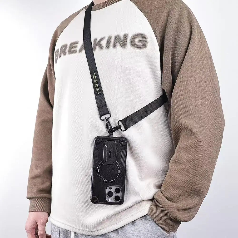 Crossbody Magnetic Holder Case For iPhone