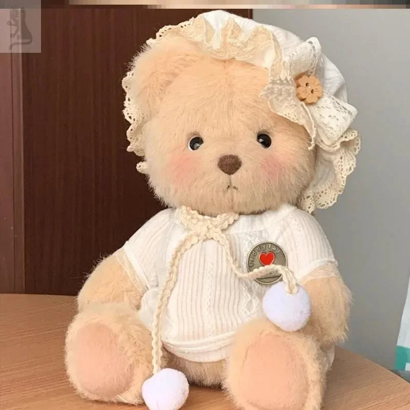 Teddy Bear Plush Doll with Changeable Clothes