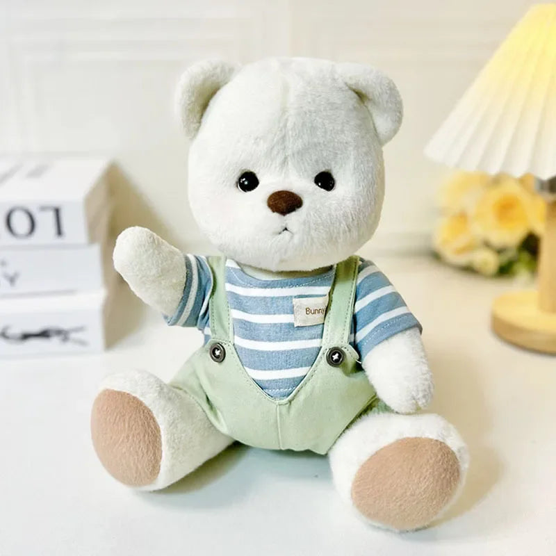 Teddy Bear Plush Doll with Changeable Clothes
