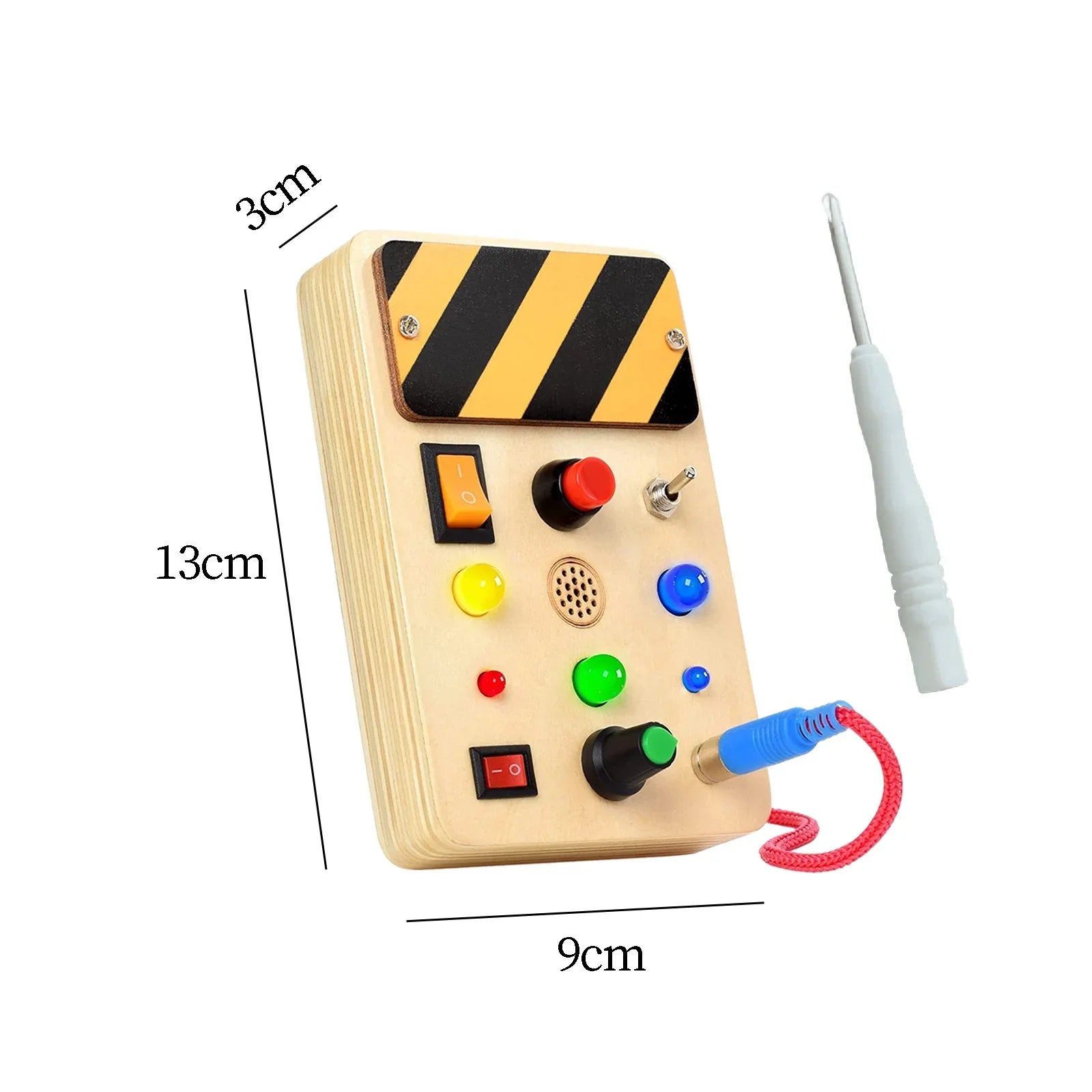 LED Light Switch Busy Board – Educational Toy for Toddlers