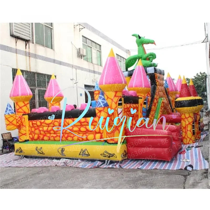 Commercial Inflatable Bouncer Slide Combo – Jumping Castle with Slide for Kids & Adults