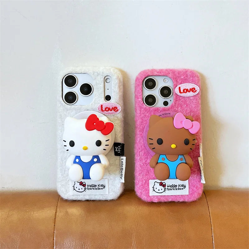 Fashion Winter Cloth Fabrci Magnetic Phone Case For iPhone