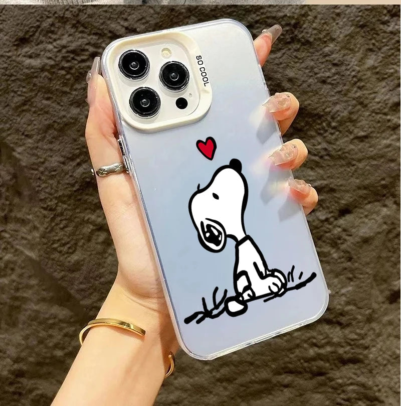 Lovely Snoopy Cartoon Case For iPhone