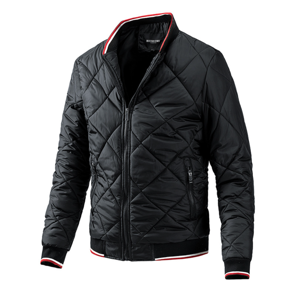 Mens Quilted Bomber Jacket