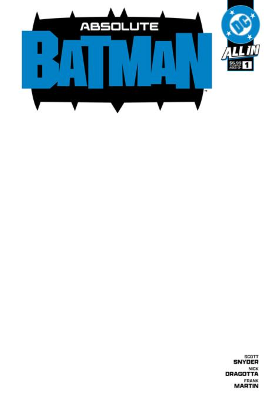 ABSOLUTE BATMAN #1 CVR I BLANK CARD STOCK VAR (10/09/2024)
