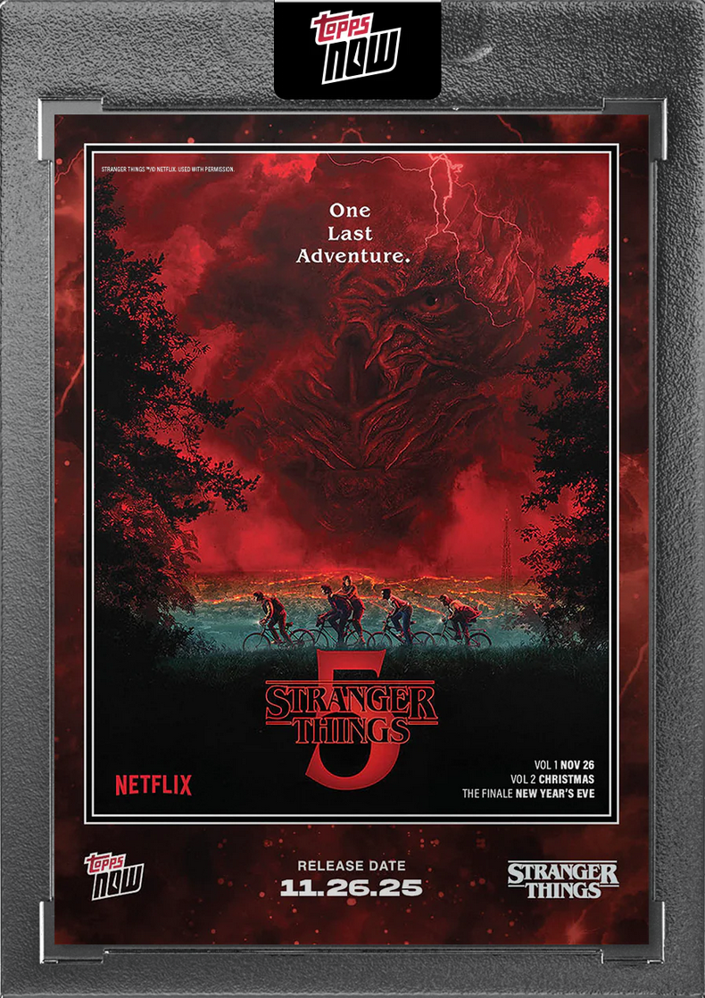 その他 2025 Stranger Things Topps STRA-SP01 2025 Topps Now Stranger Things #STRA-SP01 Short Print Season 5 Cover A