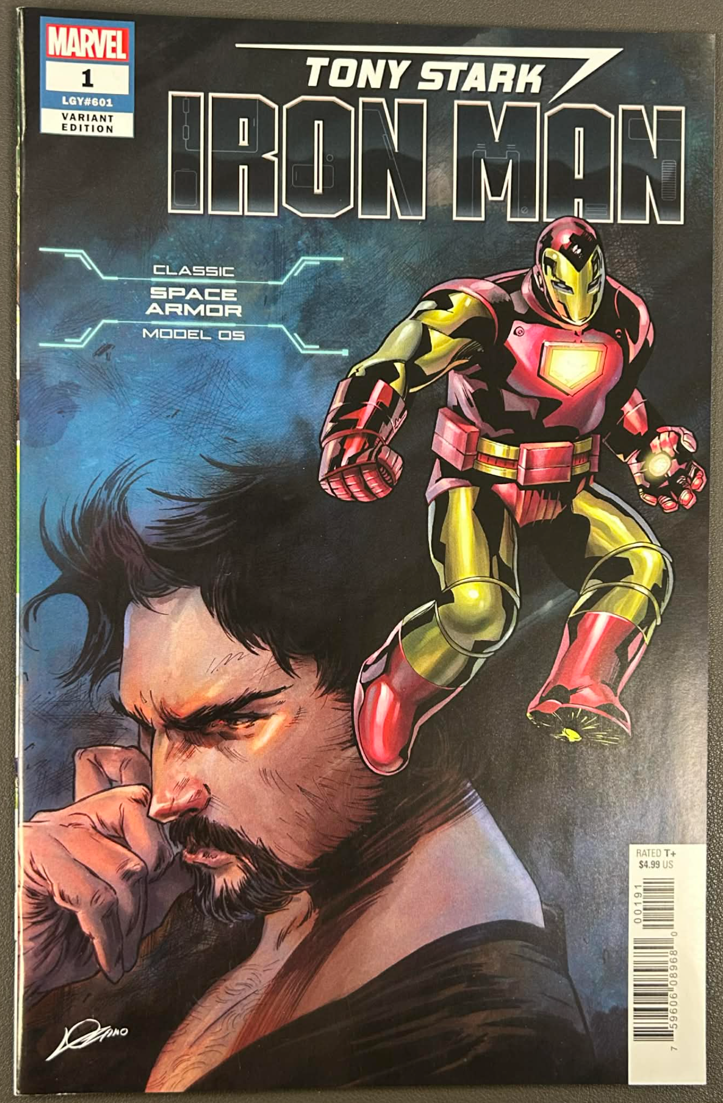 TONY STARK IRON MAN #1 CLASSIC SPACE ARMOR VAR 6/20/2018
