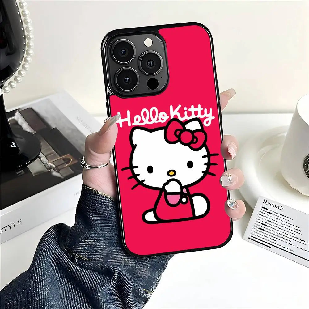 Cute Cartoon Hello Kitty Phone Case Suitable For iPhone
