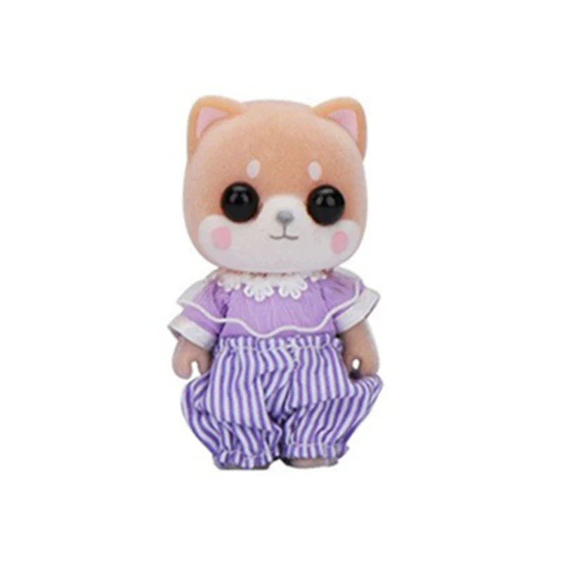 Miniature Dollhouse Rabbit Family Critters – DIY Playset for Kids