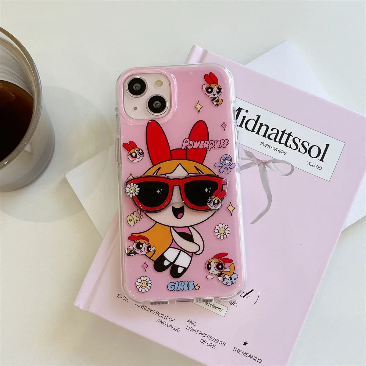 Korean Cartoon Three-dimensional Eyes Phone Case For iPhone