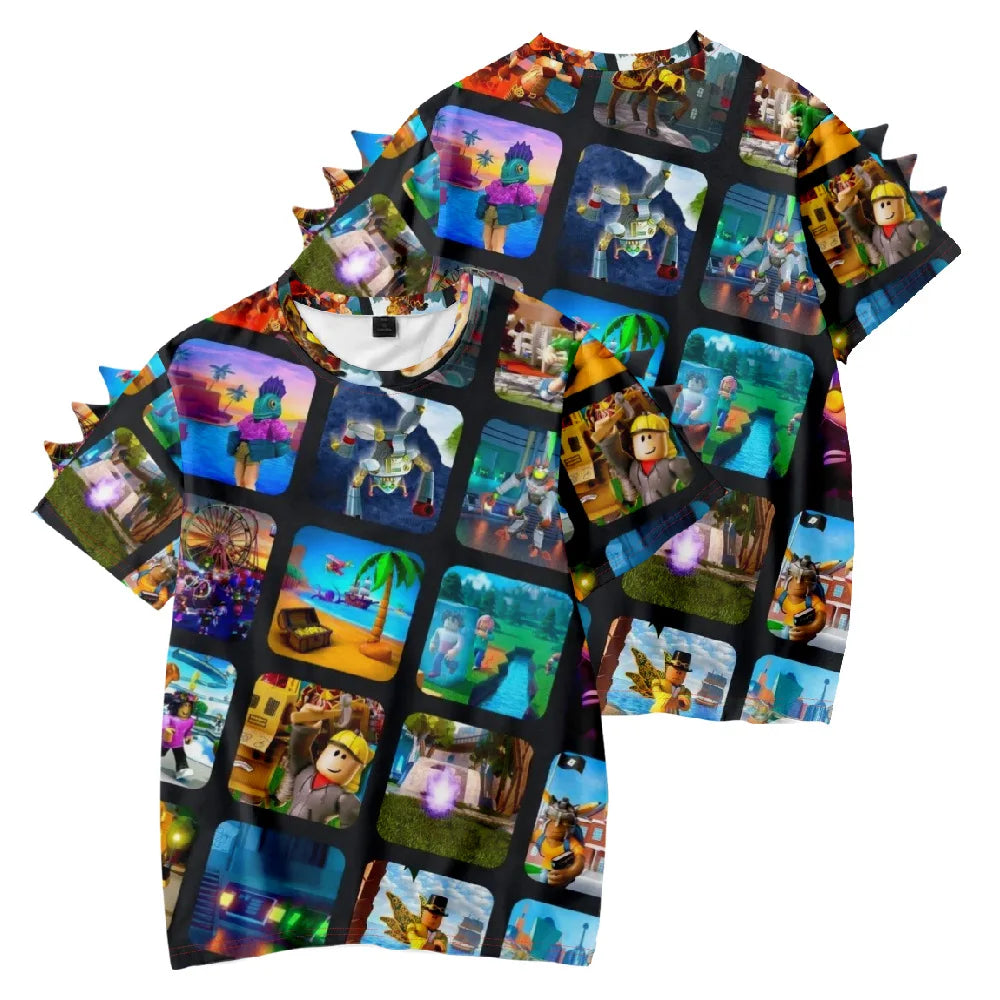 3D Roblox Printed Kids T-Shirt
