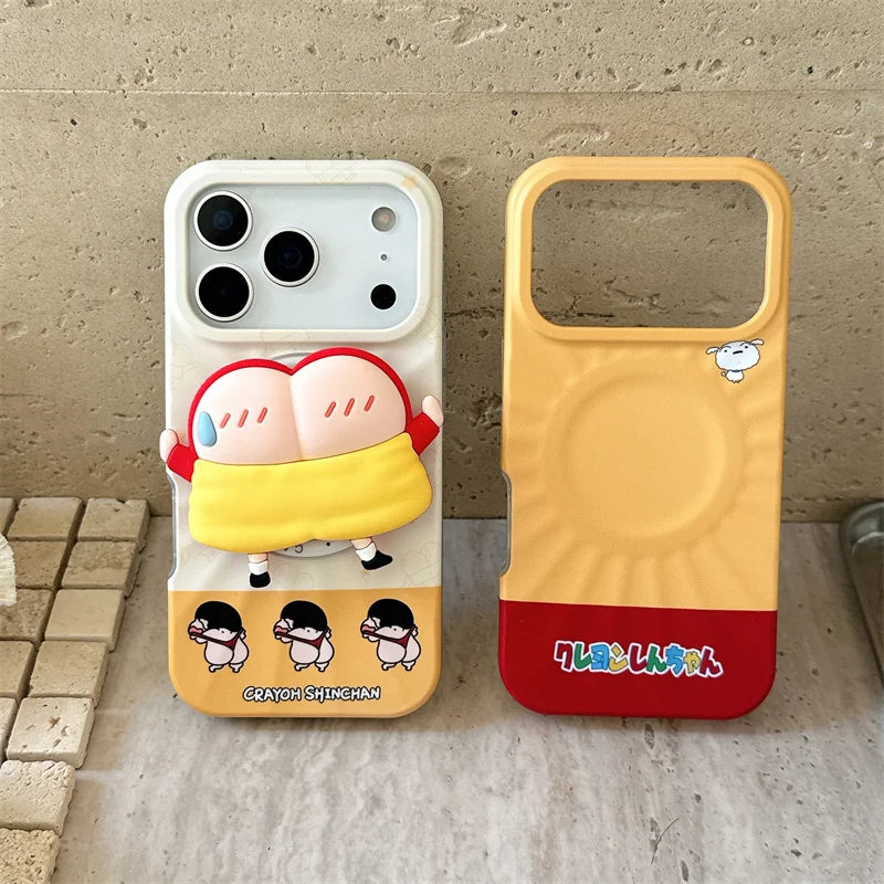 Funny Cute Cartoon Magnetic Phone Case For iPhone