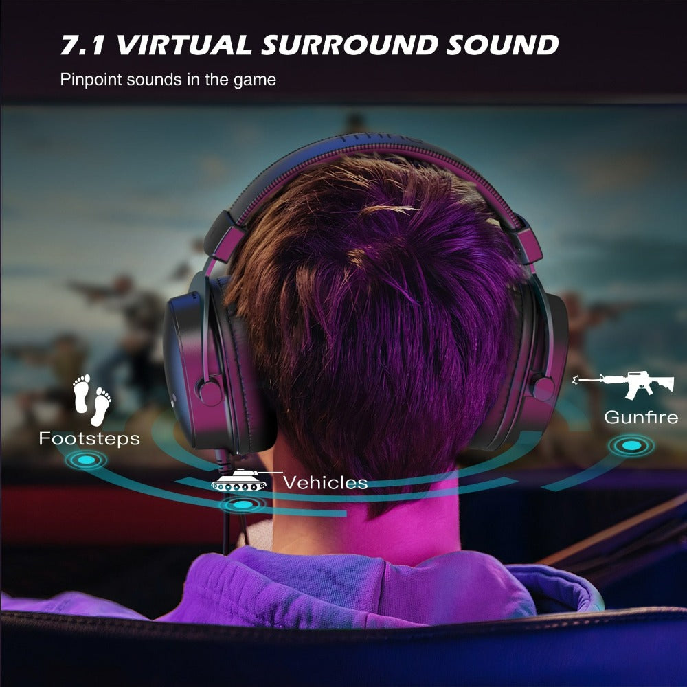 Dragon 9 Surround Sound 7.1 Gaming Headphones