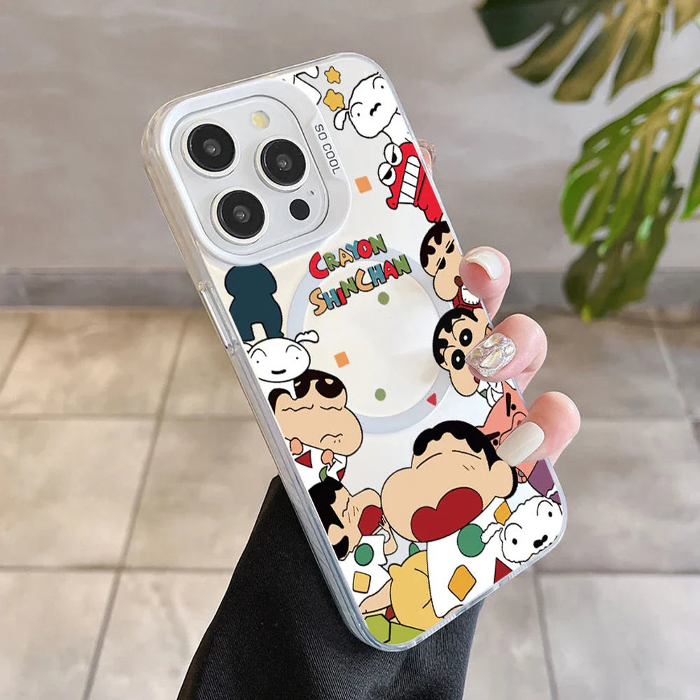 Crayon Shin-chans Magnetic Magsafe Phone Case For iPhone