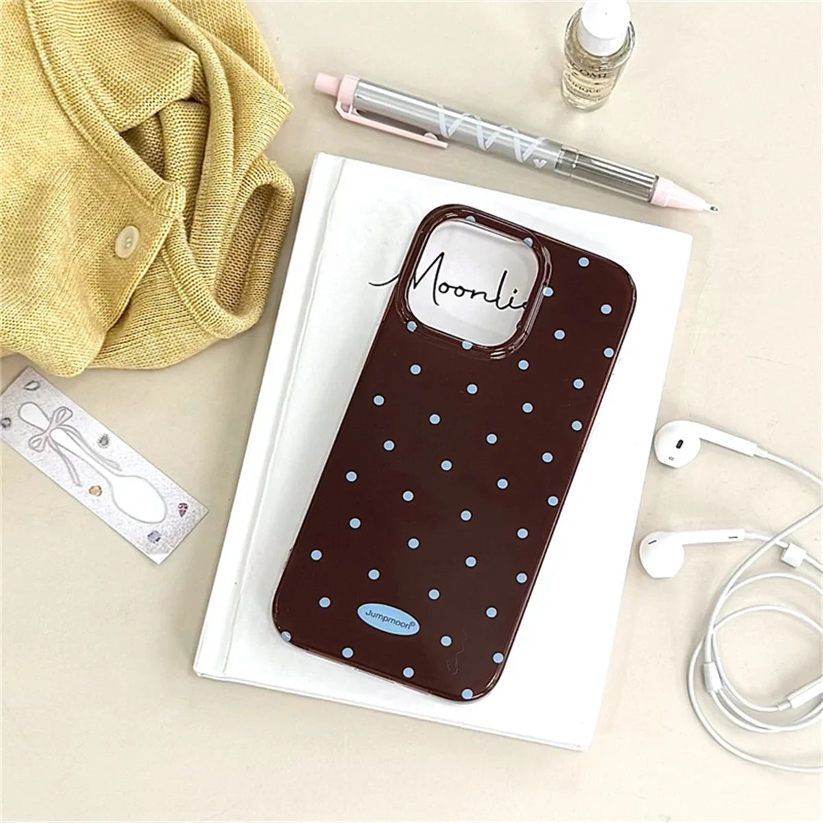 Korean Cute Polka Dot Phone Case For iPhone