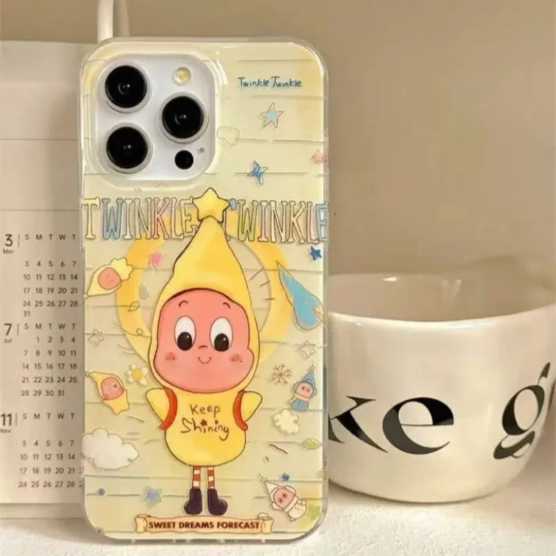 New Kawaii Twinkle Star Magnetic Phone Case For iPhone