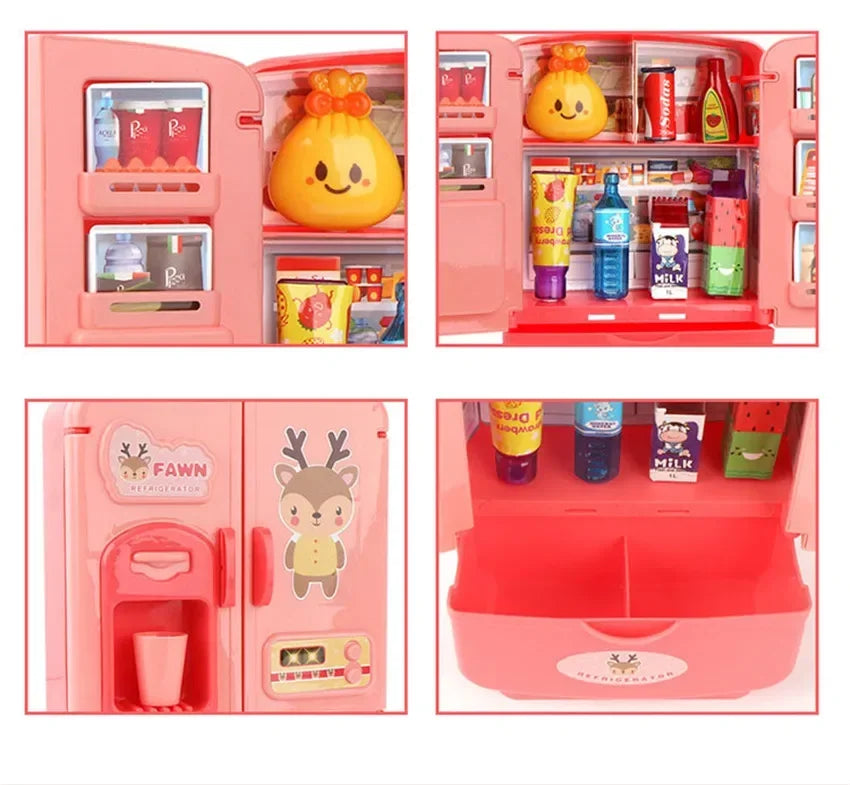 Mini Toy Fridge – Pretend Play Kitchen Refrigerator for Kids