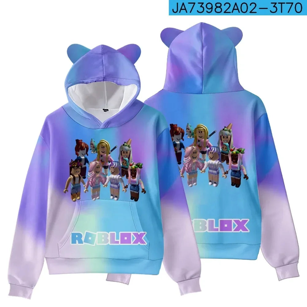 Roblox Cat Ear Hooded Sweatshirt