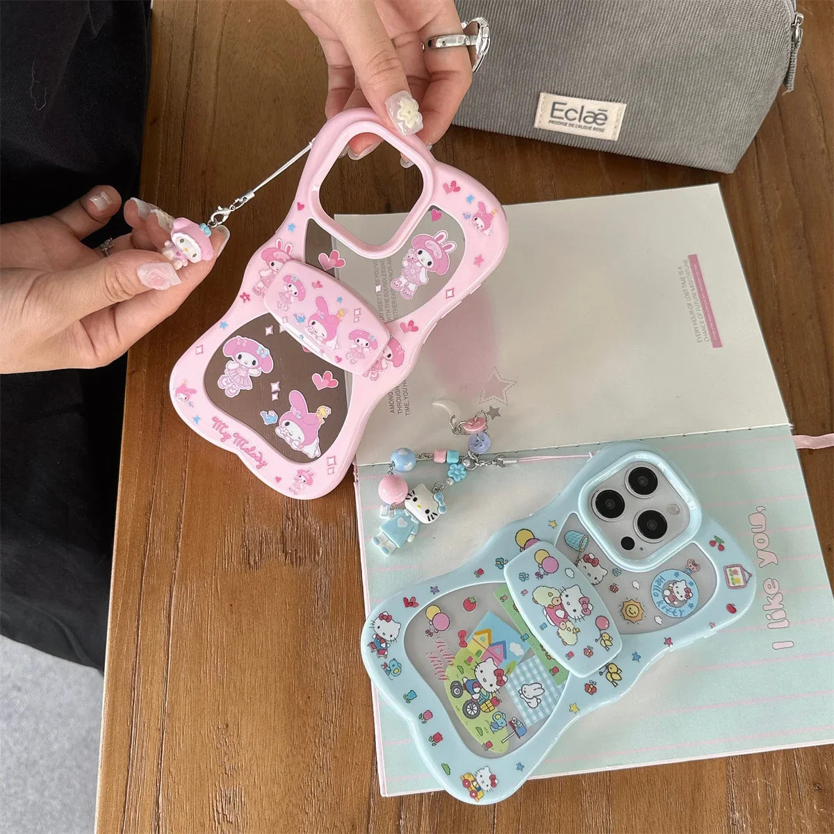 New Cute Cartoon Three-Dimensional Bow-Tied Leopard Print Kitty Phone Case For iPhone