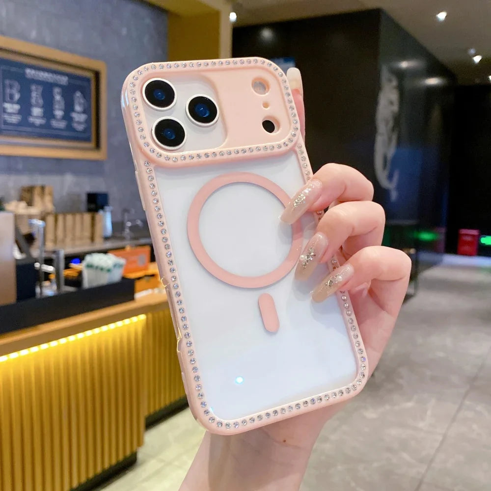 Glitter Rhinestones Laser Diamond Phone Case For iPhone