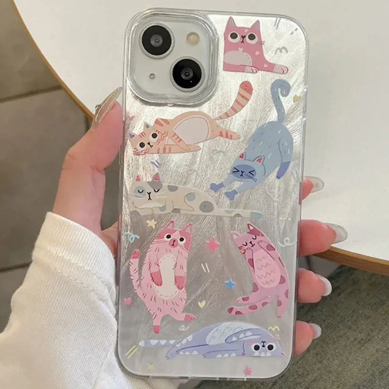 Kitten Graphic Silicone Phone Case