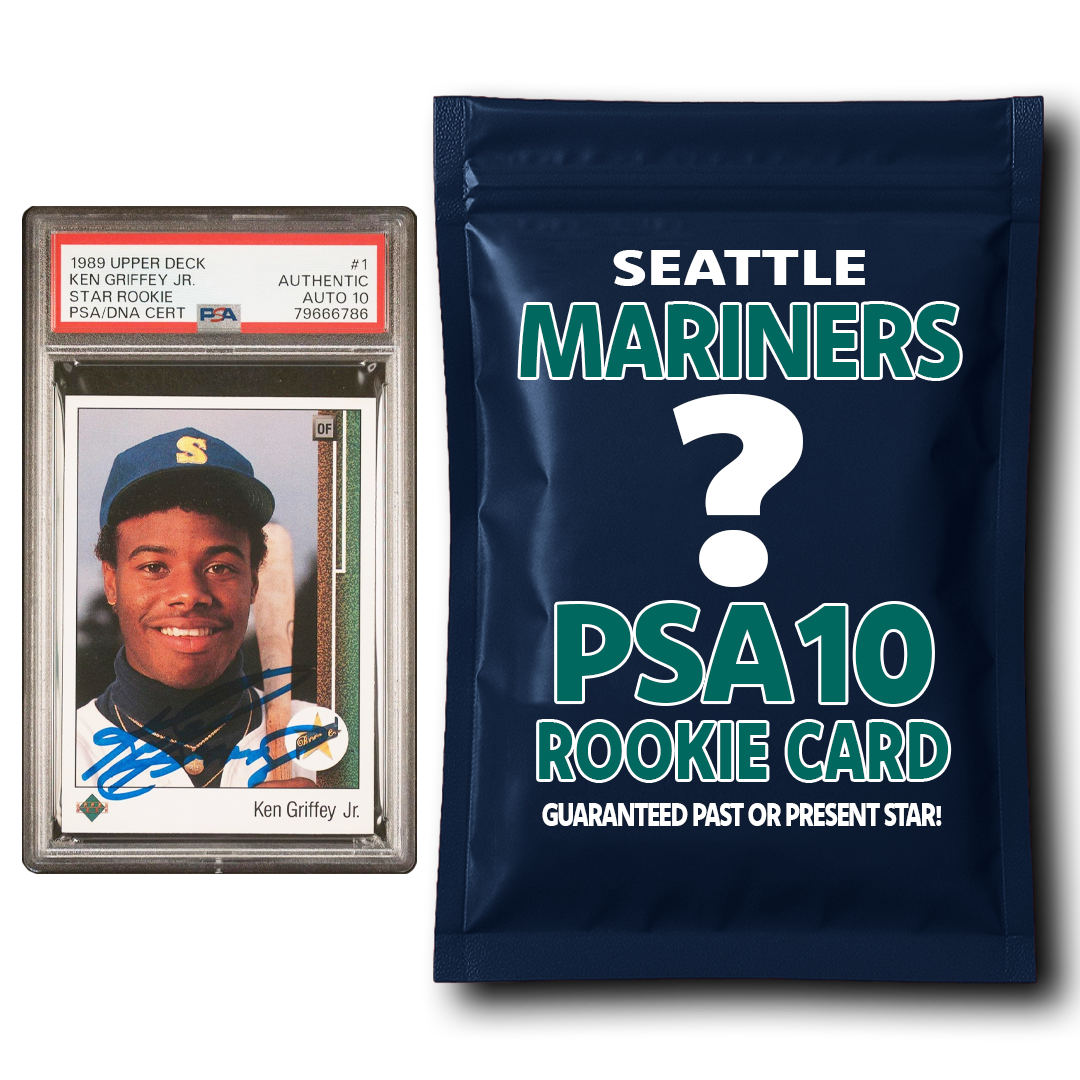 Seattle Mariners PSA 10 Graded Rookie Card Mystery Pack Seattle Mariners PSA 10 Graded Rookie Card Mystery Pack
