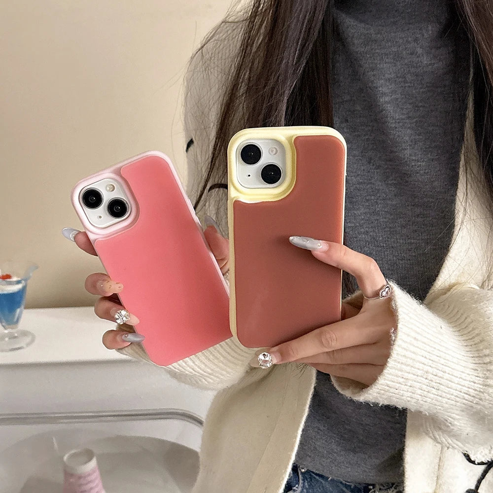 Jelly Colored Liquid Women Girls Magnetic Slim Soft Silicone Phone Case