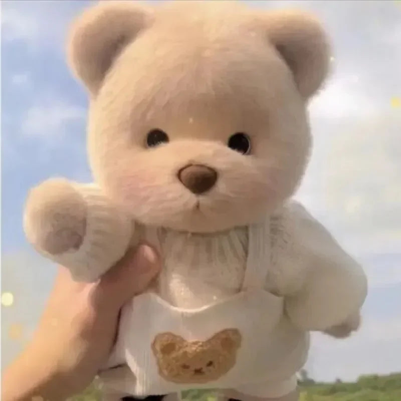 Teddy Bear Plush Doll with Changeable Clothes