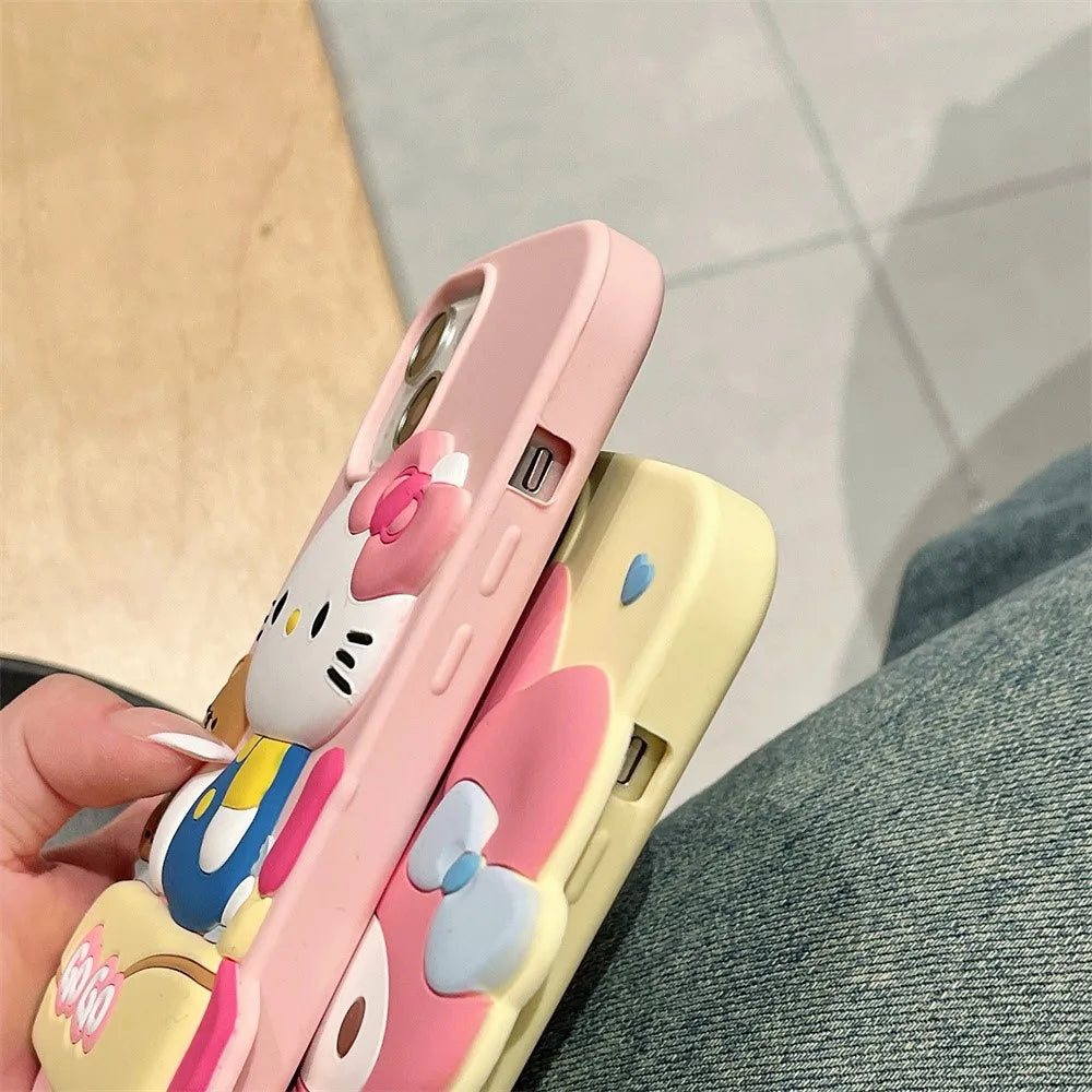 Hello Kitty Melody Soft Silicone Cute Girls Gift Back Cover Phone Case