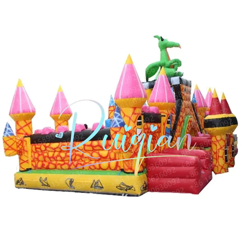 Commercial Inflatable Bouncer Slide Combo – Jumping Castle with Slide for Kids & Adults
