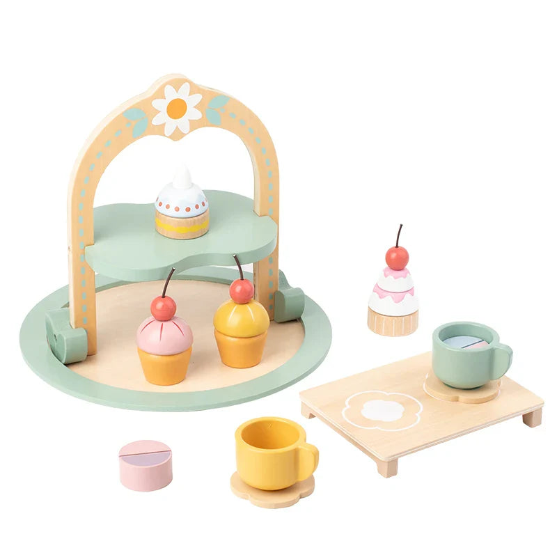 Kids Afternoon Tea Play Set – Pretend Play Kitchen Toy for Girls