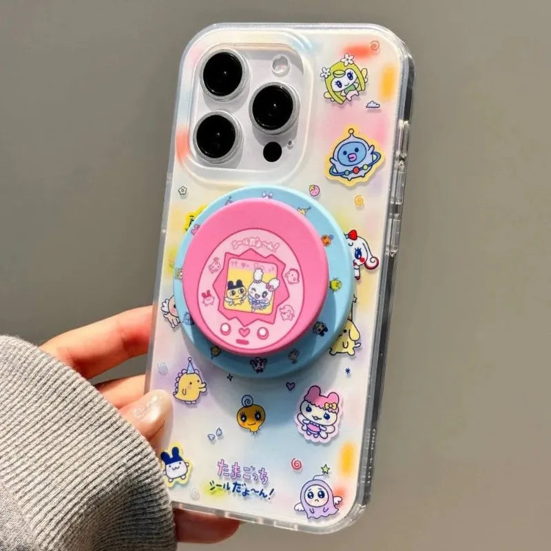 Tamagotchi Mametchi Lovelichi Magnetic Frosted Phone Case For iPhone