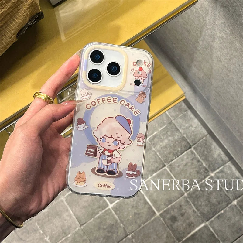 Funny Cute Cartoon Magnetic Phone Case For iPhone