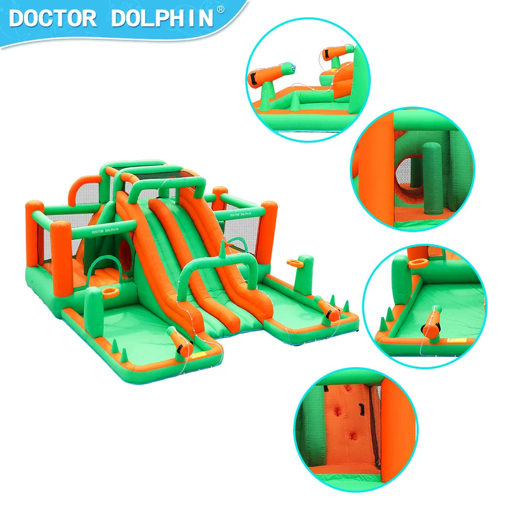 Premium Outdoor Inflatable Bounce House with Water Slide