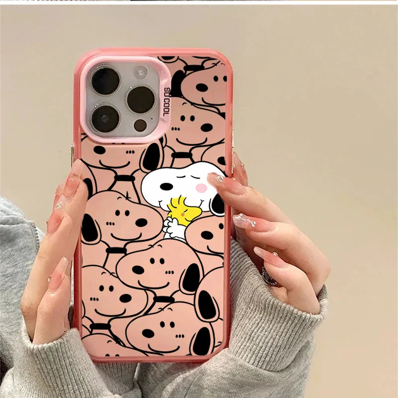 Lovely Snoopy Cartoon Case For iPhone