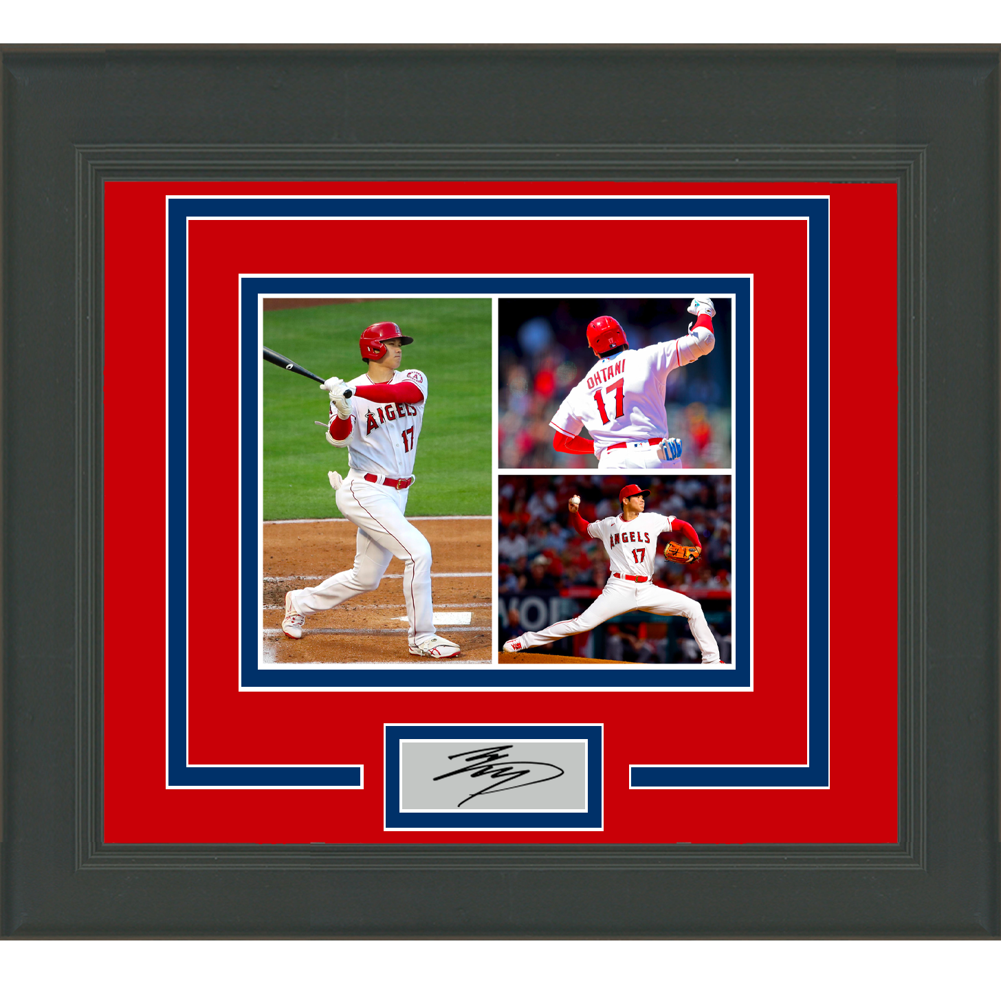Framed Shohei Ohtani Facsimile Laser Engraved Signature Auto Los Angeles Angels of Anaheim 11x14 Baseball Photo