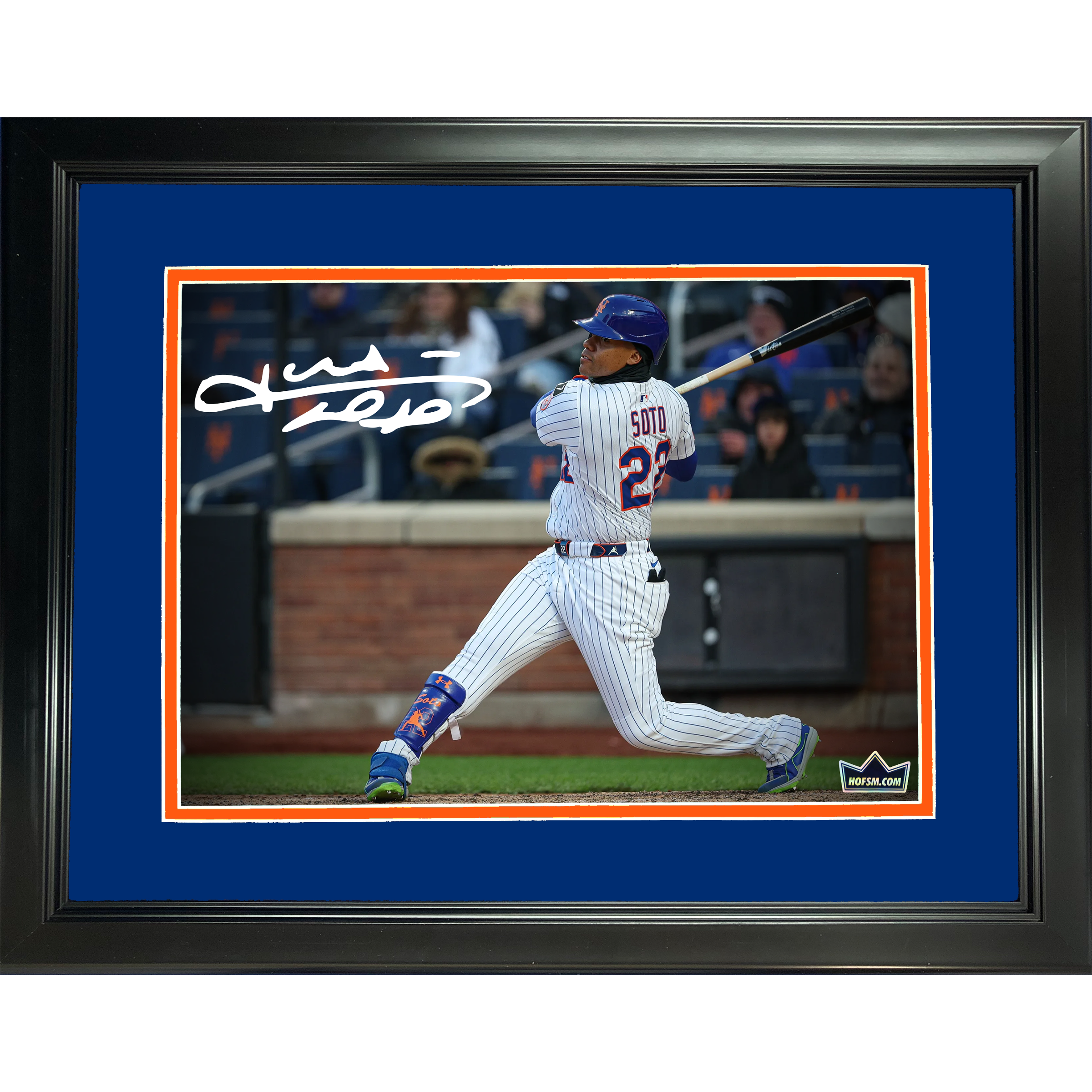 Framed Juan Soto New York Mets Facsimile Laser Engraved Signature Auto 11"x14"Baseball Photo HOFSM Holo