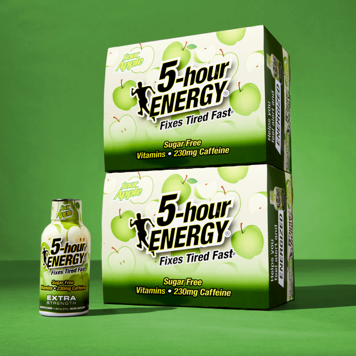24 Pack 5-hour ENERGY Extra Strength Shots, Sour Apple Flavor Flavor, 1.93 Fl Oz