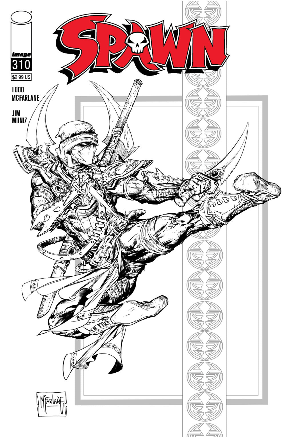 Spawn #310 D 1:5 Todd Mcfarlane Sketch Variant (09/30/2020) Image